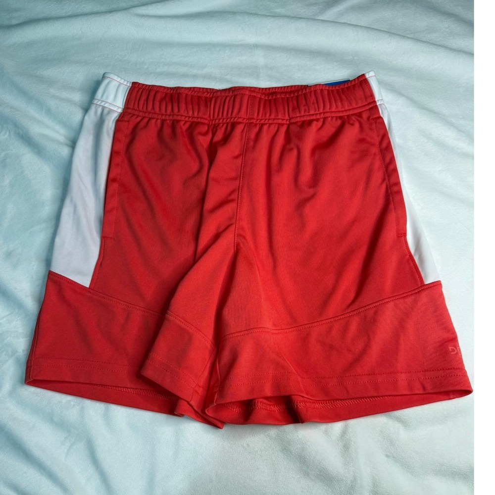 DSG Boys Athletic Shorts Red White Moisture Wicking Size Medium NWT
